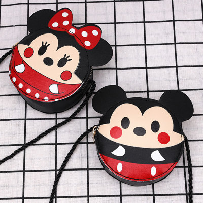 Children's Cute Minnie Mickey Shoulder Crossbody Bag Coin Purse