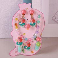 Children's cute mermaid ocean style princess hair accessories set  Style 2