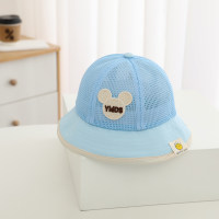 Children's spring and summer cute Mickey Mouse Clubhouse full mesh breathable casual sun hat  Blue
