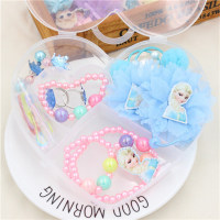 Ensemble d'accessoires pour cheveux, collier et Bracelet de dessin animé mignon Peppa Pig, blanche-neige pour enfants  Multicolore