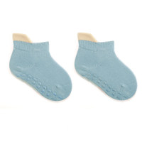 جوارب للأطفال من القطن الخالص غير قابلة للانزلاق  أزرق
