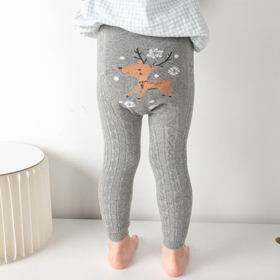 Pantalon court en coton stretch modéré pour toute-petite fille