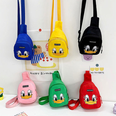 Children's cartoon cute fashion duck travel to school messenger bag
