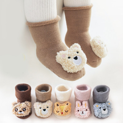 Baby Pure Cotton 3D Animal Decor Non-slip Socks