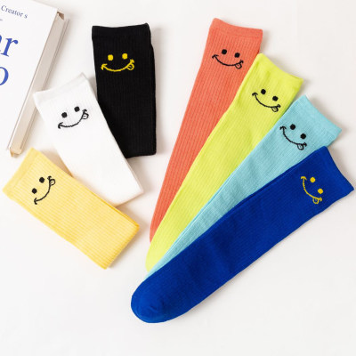 Children's Solid Color Calf Length Socks