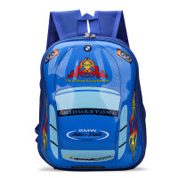 Mochila de coche de dibujos animados lindo para niños.  Azul