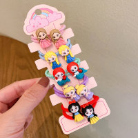Accessori per capelli in corda elastica alta con treccia ad anello per capelli piccola ragazza cartone animato per bambini  Stile 5