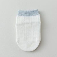 Kinder-Frühlings- und Sommer-Mesh-atmungsaktive Buchstaben-Punkt-Anti-Rutsch-Socken  Blau