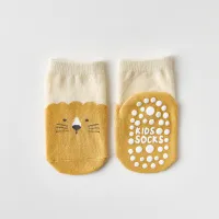 Baby Pure Cotton Cartoon Animal Style Non-slip Socks  Ginger