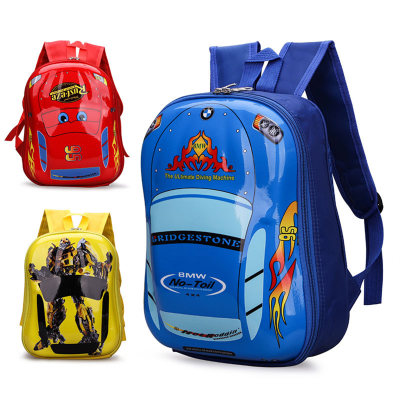 Children's cute cartoon car backpack