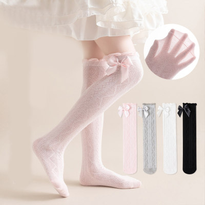 Spring and summer girls' Lolita bow princess dress stockings