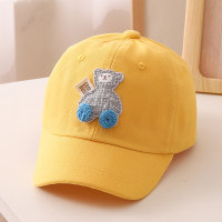 Sombrero de oso con protección solar, gorro tridimensional de pato, animal PEQUEÑO, primavera para niños  Jengibre