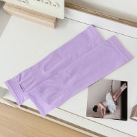 Children's summer solid color sun protection and UV protection ice silk ice sleeve arm sleeves  Purple