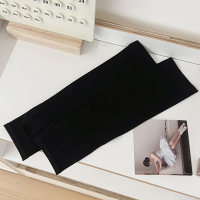 Children's Summer Solid Color Sunscreen and UV Protection Ice Silk Ice Sleeves Arm Sleeves  Black