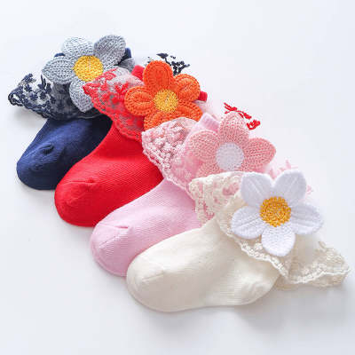 Baby Floral Lace Decor Socks
