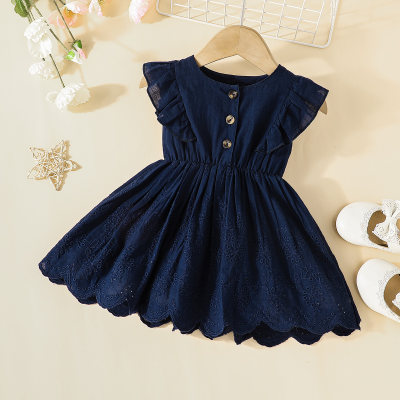 Baby Solid Color Sleeveless Dress