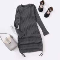 New autumn and winter dresses for girls  Gray