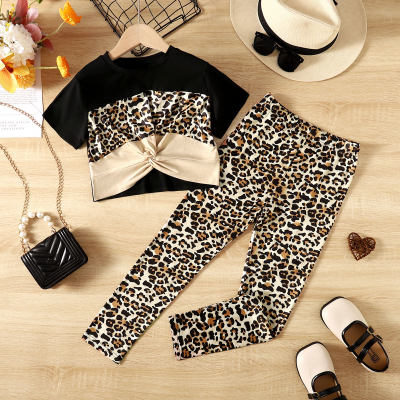 Stylish leopard print suit