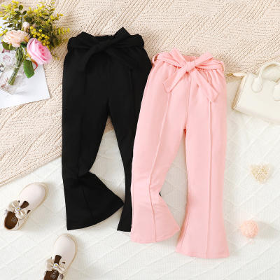Toddler Girl Solid Color Flare Pants