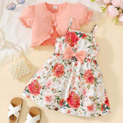 Small floral two piece dress