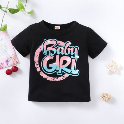 Baby Girl Letter Pattern T-shirt