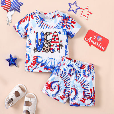 Tie Dye Independence Day Letter Set