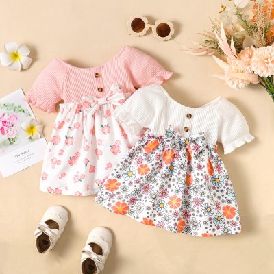Small floral short sleeve dress