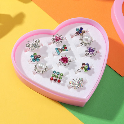 Kid Girl 12-Piece Colorful Children's Ring