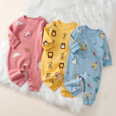 Baby jumpsuit autumn spring and autumn baby romper long sleeve long pants newborn baby romper
