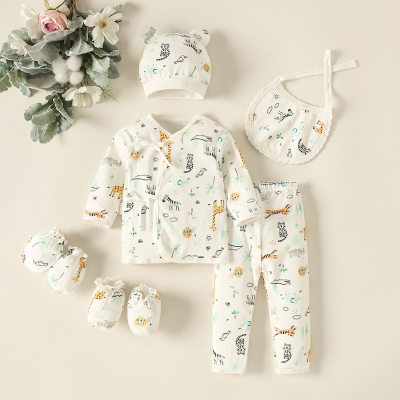 Hibobi Baby Animal Print 6 Pieces Clothes