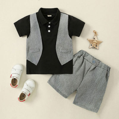 Toddler Boy Color-block Polo Shirts & Shorts
