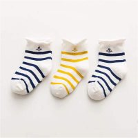 Toddler Girl 3PCS Clocr-Block Lovely Socks  Style1