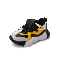 Toddler Color-block Patchwork Velcro Sneakers  Yellow