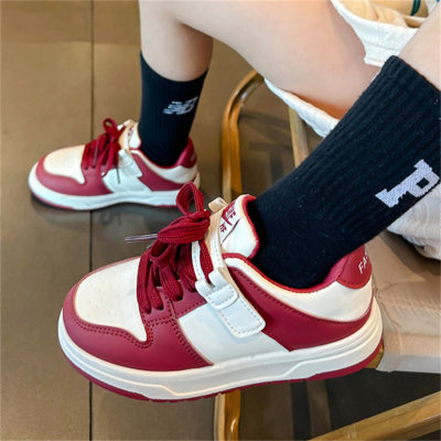 Sneakers Korean style fashionable white shoes Velcro sneakers