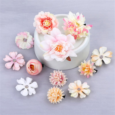 Horquilla de flores preciosas para niña pequeña de 12 piezas