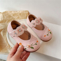 Zapatos principales zapatos para niños zapatos pequeños de cuero  Rosado