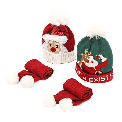 Christmas Santa Claus Cap Hat & Scarf