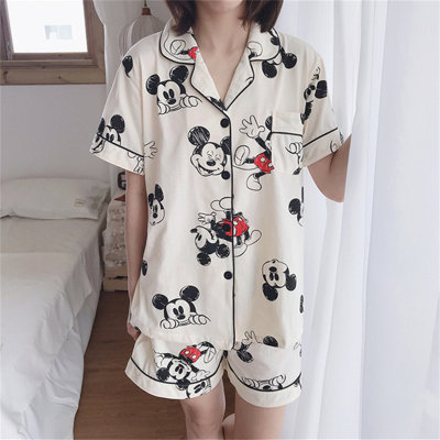 Mickey short-sleeved shorts high-end cute home wear suit