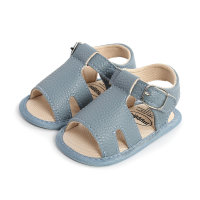 Baby Solid Color Velcro Baby Shoes  Blue