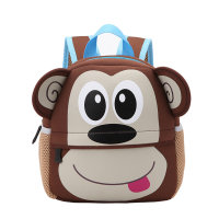 Children's 3D Animal Picture Backpack  Brown