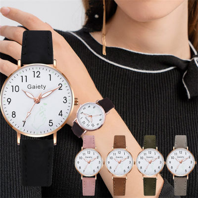 Ready stock versatile fashion trend belt female student watch Korean version casual luminous refill women's quartz watch