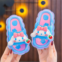 Zapatillas para niños dibujos animados Sanrio niñas fondo suave hogar para niños al aire libre lindo baño antideslizante zapatillas para niñas  Azul