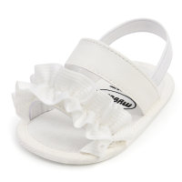 Baby Ruffle Decor Shoes  White