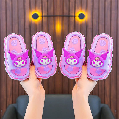Zapatillas para niños dibujos animados Sanrio niñas fondo suave hogar para niños al aire libre lindo baño antideslizante zapatillas para niñas