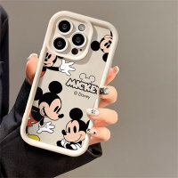 Adult Mickey for Apple 15promax new iphone14pro silicone 13 soft case  White
