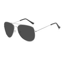 Retro-Toad-Spiegel-Sonnenbrille aus Metall für Kleinkinder  Silber