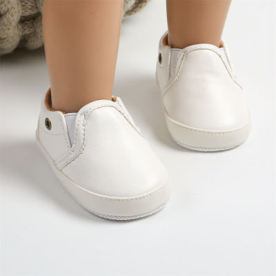 Zapatos de felpa de color sólido para bebé