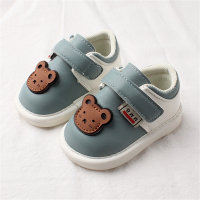 Zapatos para niños pequeños con patrón de oso encantador para niña pequeña  Azul
