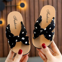 Bohemian style sponge comfortable and soft casual indoor and outdoor printed fabric sandals  Black