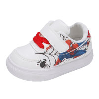 Zapatillas de deporte con cordones bajos con patrones de dibujos animados informales y versátiles para niños pequeños  rojo